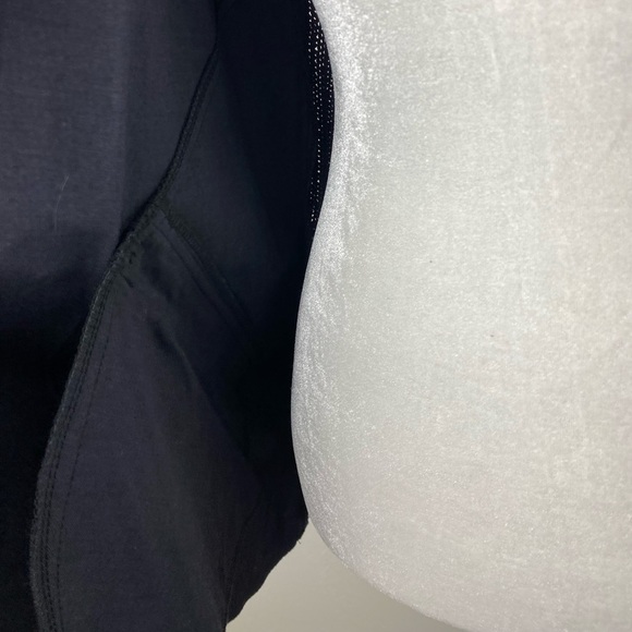 Melissa McCarthy Seven 7 Black Faux Leather Ribbed Knit Cardigan Sweater Small - Picture 11 of 16